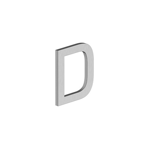 Deltana 4 LETTER D, E SERIES W/ RISERS, STAINLESS STEEL in Brushed Stainless RNE-DU32D - main